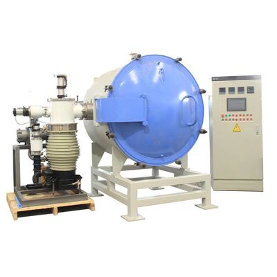 جودة  CE Industrial Vacuum Muffle Furnace Up To 1600C With Diffusion Vacuum Pump Unit مصنع