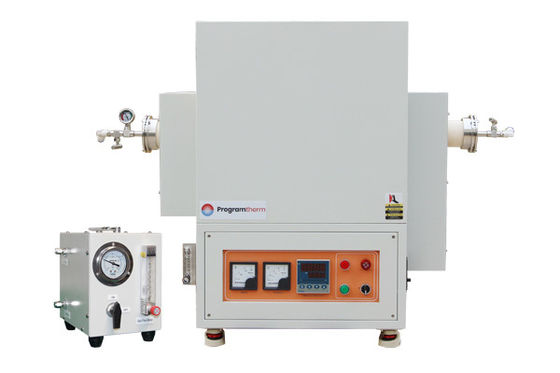 فرن الأنابيب الدوارة ذات المنطقة الواحدة 1700C مع شراع وأنابيب الألومينا 80 مم - PTR D80/300/17