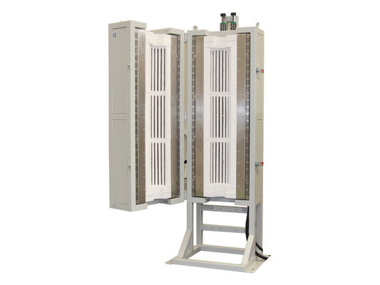 فرن أنابيب ثلاثي المناطق الرأسي 800C مع أنابيب OD219mm
